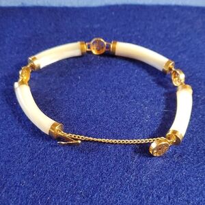 Elegant Gold and Mother Of Pearl Bracelet